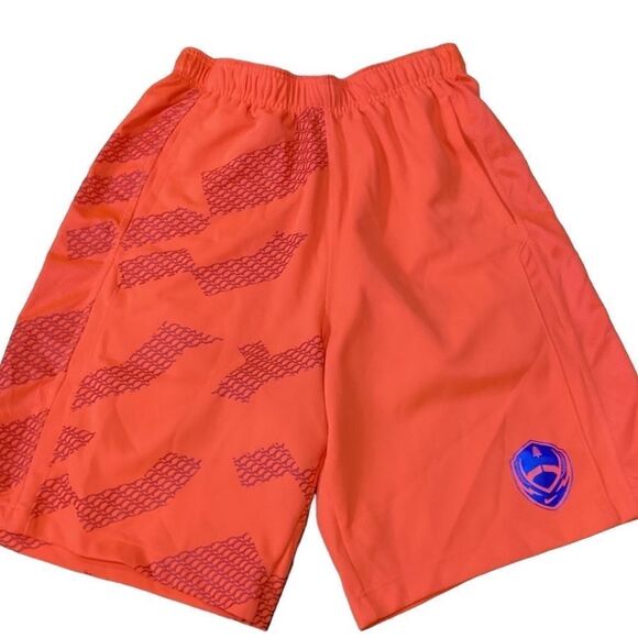 Nike Football Shorts Orange Retro Basketball Turquoise Dri-fit Small - Picture 5 of 12